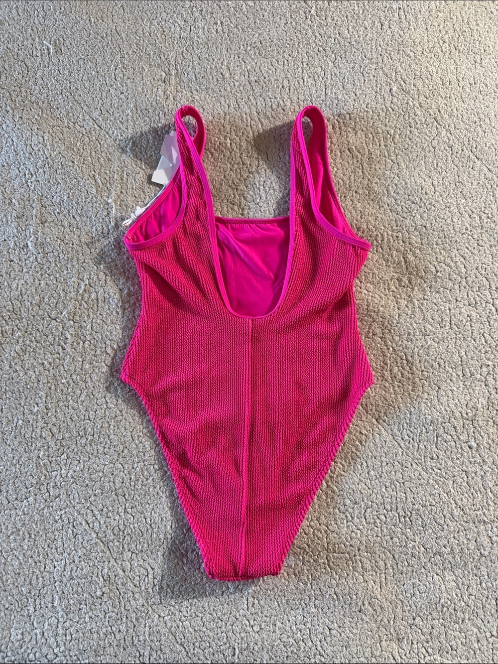 Good American Hot Pink One-Piece Swimsuit S/M New - Picture 8 of 8